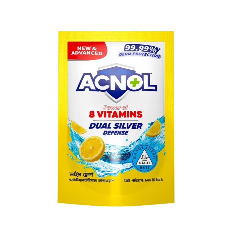 170ml Acnol AntiBac HW Lime Fresh Pouch