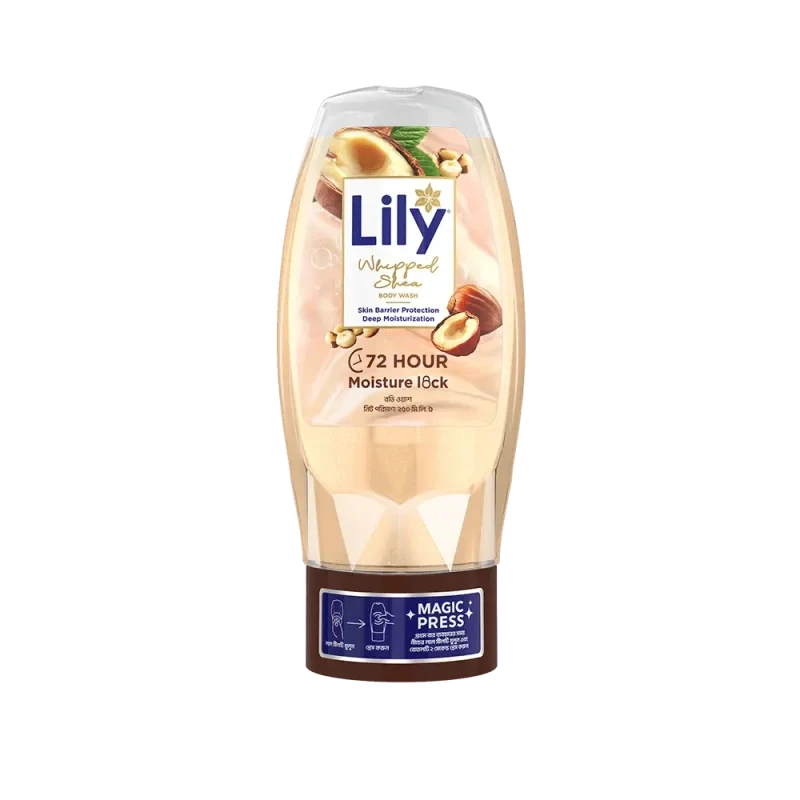 250g Lily Whipped Shea B.Wash -Fliptop